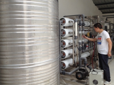 纯净水处理设备现场试调